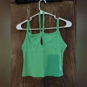 AE Strappy Keyhole Cropped Tank Top